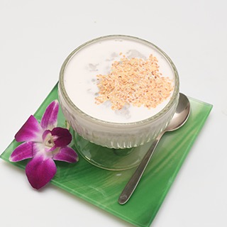 Banane au lait de coco et aux sésames